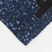 Couverture Polaire Compétences en gymnastique Blue Green Sparkle Typo (Coin)