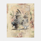 Couverture Polaire composition de lapin (Devant)