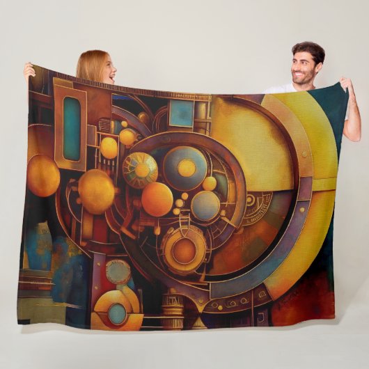 Couverture Polaire Composition d'Orbe Mécanique Steampunk (En situation)