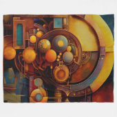 Couverture Polaire Composition d'Orbe Mécanique Steampunk (Devant (Horizontal))