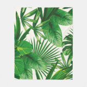 Couverture Polaire Composition exotique tropicale verte naturelle feu (Devant)