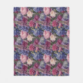 Couverture Polaire Composition florale dense de jardin anglais (Devant)