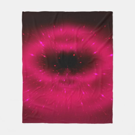 Couverture Polaire Composition fractale rose Abstraite. Explosion mag (Devant)