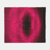 Couverture Polaire Composition fractale rose Abstraite. Explosion mag (Devant (Horizontal))