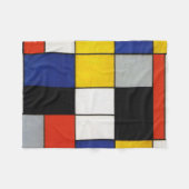 Couverture Polaire Composition, Mondrian (Devant (Horizontal))