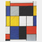 Couverture Polaire Composition, Mondrian (Devant)