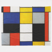 Couverture Polaire Composition, Mondrian (Devant (Horizontal))