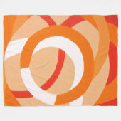 Couverture Polaire Composition no 43 orange monochrome (Devant (Horizontal))
