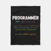 Couverture Polaire Computer Geek Nerd Gift Funny Programmer (Devant)