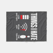 Couverture Polaire Computer Science Things I Hate Low Battery Weak Sc (Devant (Horizontal))