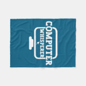 Couverture Polaire Computer Whisperer Tech Suprt Nerds Geek Funny N  (Devant (Horizontal))