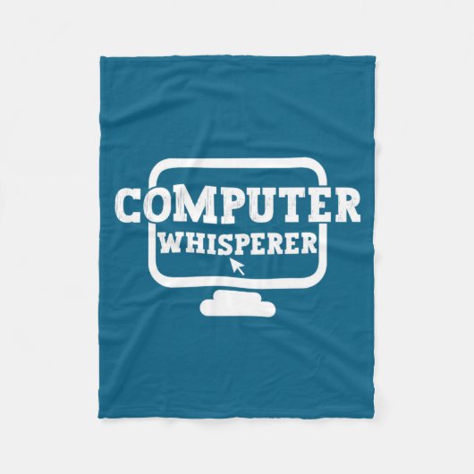 Couverture Polaire Computer Whisperer Tech Suprt Nerds Geek Funny N  (Devant)