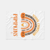 Couverture Polaire Comte de l'école Rainbow Leopard Prince Halloween  (Devant (Horizontal))