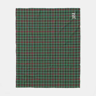 Couverture Polaire Comté Waterford Tartan Monogramme