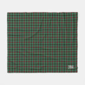 Couverture Polaire Comté Waterford Tartan Monogramme (Devant (Horizontal))