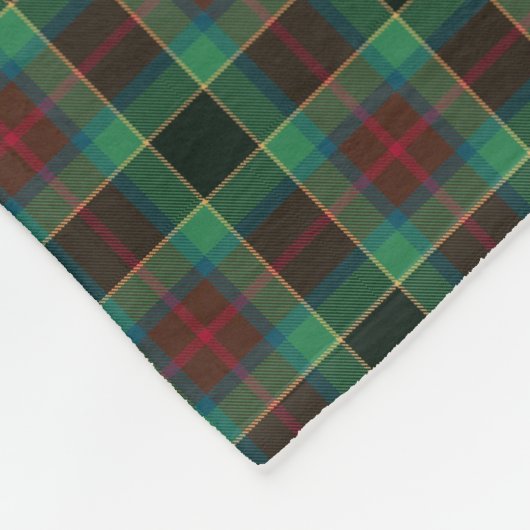 Couverture Polaire Comté Waterford Tartan Monogramme (Coin)