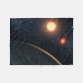 Couverture Polaire Concept de l'artiste illustrant Kepler-16b. (Devant (Horizontal))