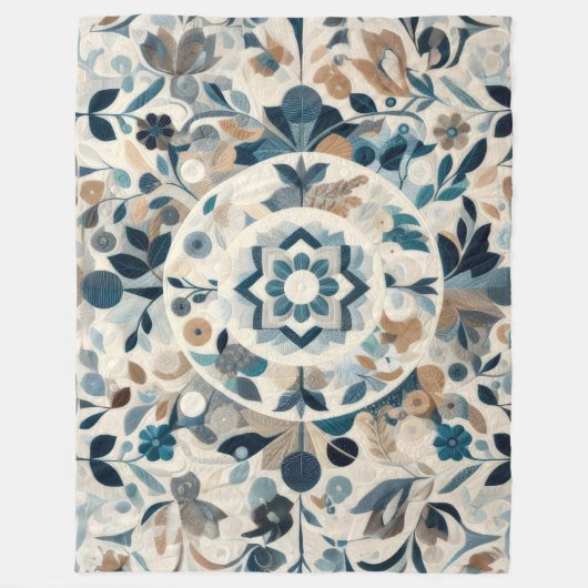 Couverture Polaire Conception abstraite composée (Devant)