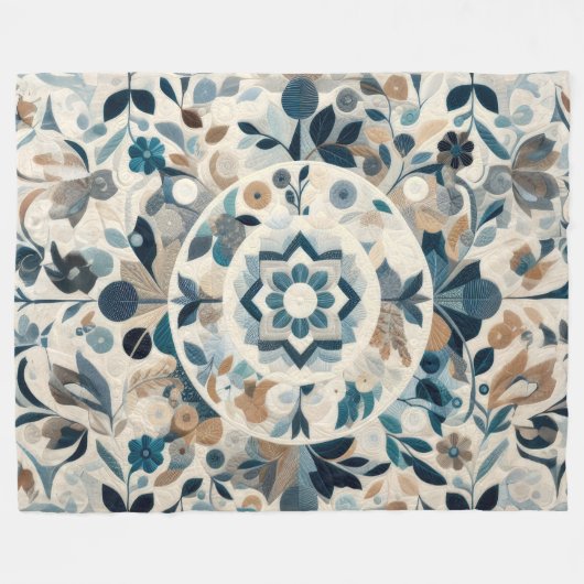 Couverture Polaire Conception abstraite composée (Devant (Horizontal))