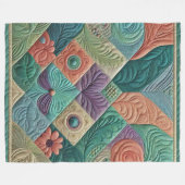 Couverture Polaire Conception abstraite composée (Devant (Horizontal))