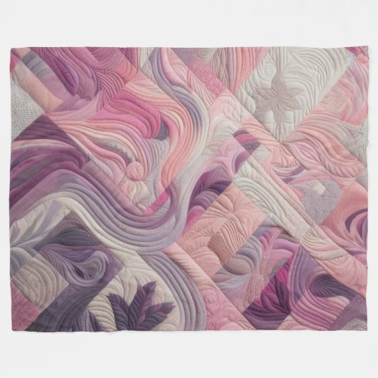 Couverture Polaire Conception abstraite composée (Devant (Horizontal))