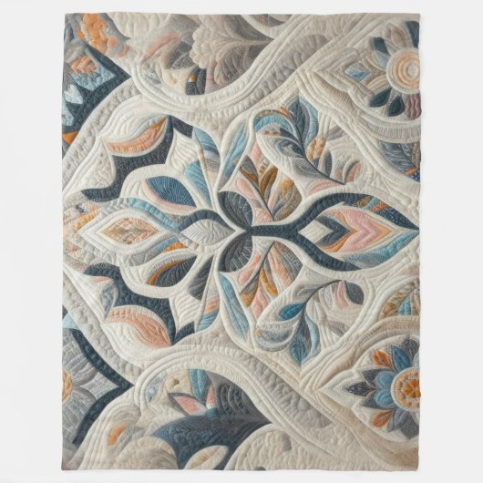 Couverture Polaire Conception abstraite composée (Devant)