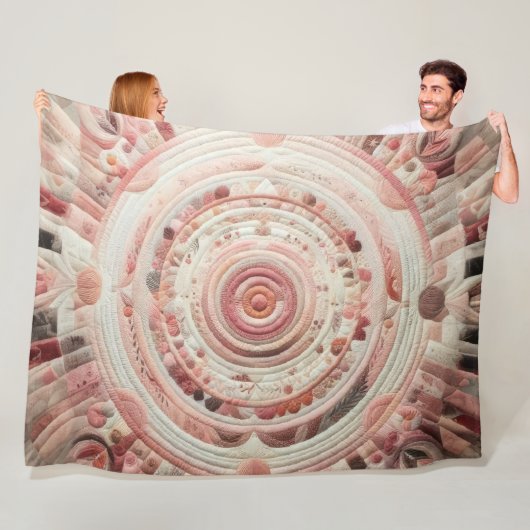 Couverture Polaire Conception abstraite composée (En situation)