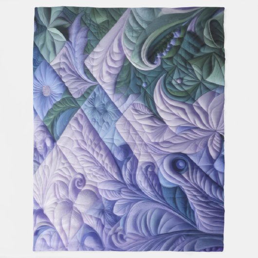 Couverture Polaire Conception abstraite composée (Devant)