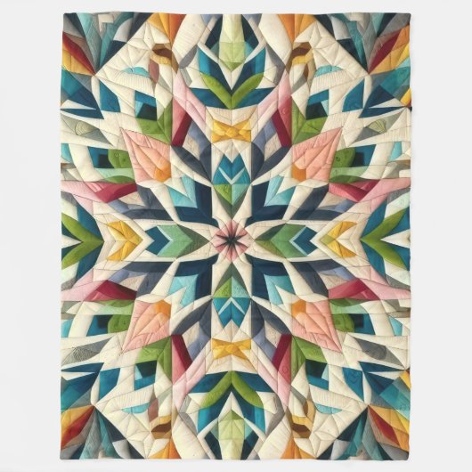 Couverture Polaire Conception abstraite composée (Devant)