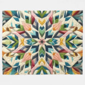 Couverture Polaire Conception abstraite composée (Devant (Horizontal))