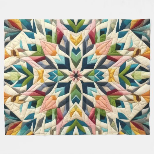 Couverture Polaire Conception abstraite composée (Devant (Horizontal))