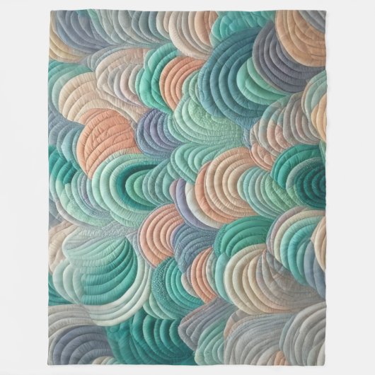 Couverture Polaire Conception abstraite composée (Devant)