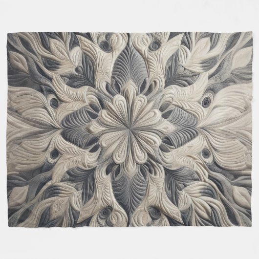 Couverture Polaire Conception abstraite composée (Devant (Horizontal))