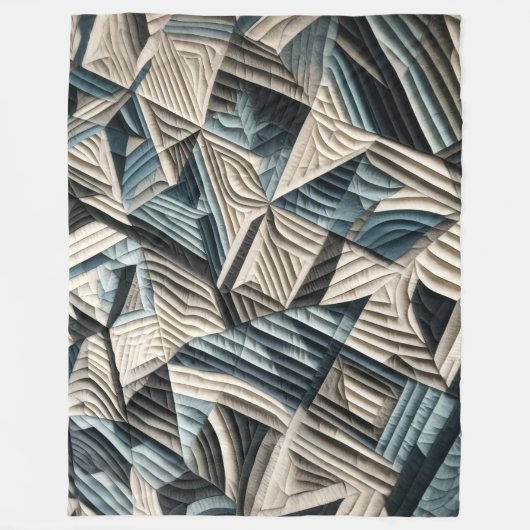 Couverture Polaire Conception abstraite composée (Devant)