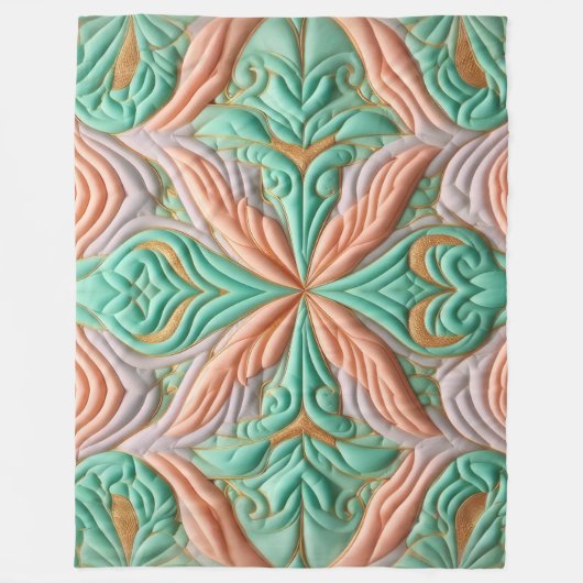 Couverture Polaire Conception abstraite composée (Devant)