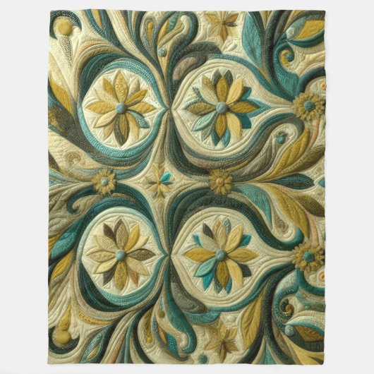 Couverture Polaire Conception abstraite composée (Devant)