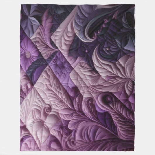 Couverture Polaire Conception abstraite composée (Devant)