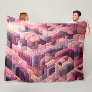 Couverture Polaire Conception abstraite composée