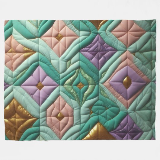 Couverture Polaire Conception abstraite composée (Devant (Horizontal))