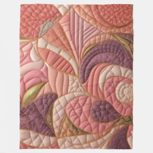 Couverture Polaire Conception abstraite composée (Devant)