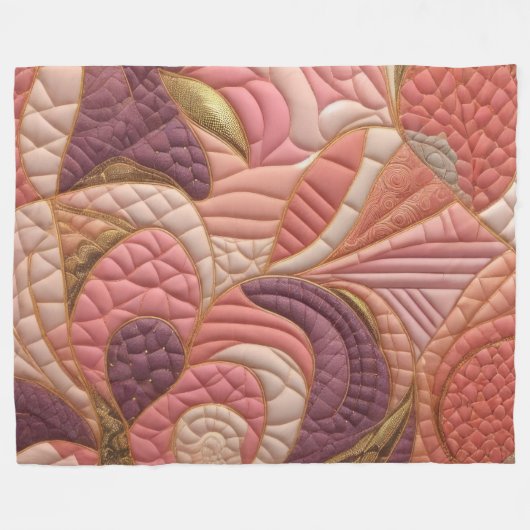 Couverture Polaire Conception abstraite composée (Devant (Horizontal))