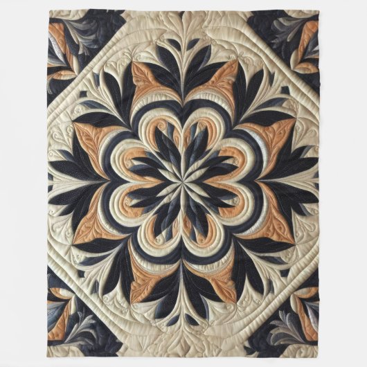 Couverture Polaire Conception abstraite composée (Devant)