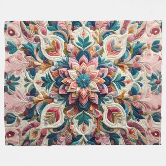 Couverture Polaire Conception abstraite composée (Devant (Horizontal))