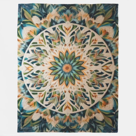 Couverture Polaire Conception abstraite composée (Devant)