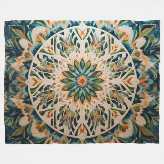 Couverture Polaire Conception abstraite composée (Devant (Horizontal))