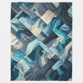 Couverture Polaire Conception abstraite composée (Devant)