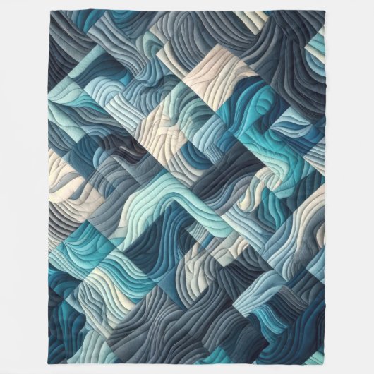 Couverture Polaire Conception abstraite composée (Devant)