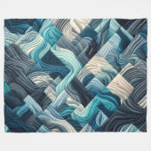 Couverture Polaire Conception abstraite composée (Devant (Horizontal))