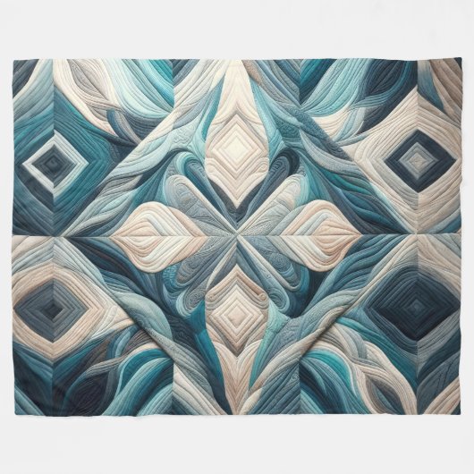 Couverture Polaire Conception abstraite composée (Devant (Horizontal))