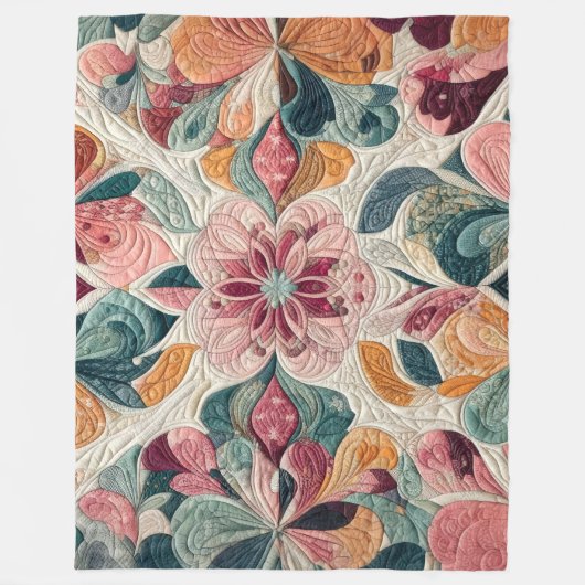 Couverture Polaire Conception abstraite composée (Devant)